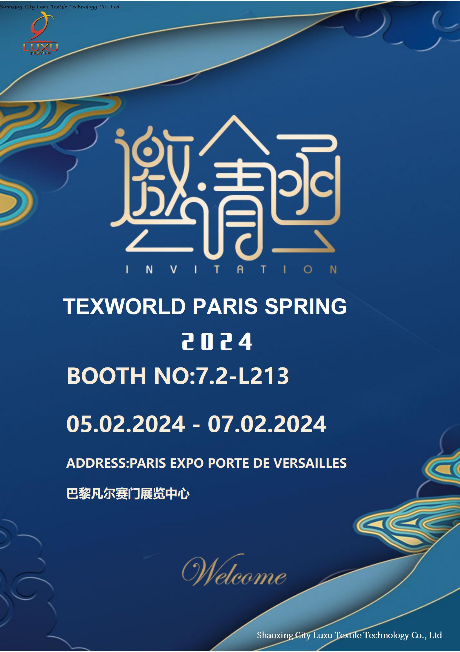 Welcome to the 2024 China (Paris) Spring and Summer Fabric Accessories Exhibition