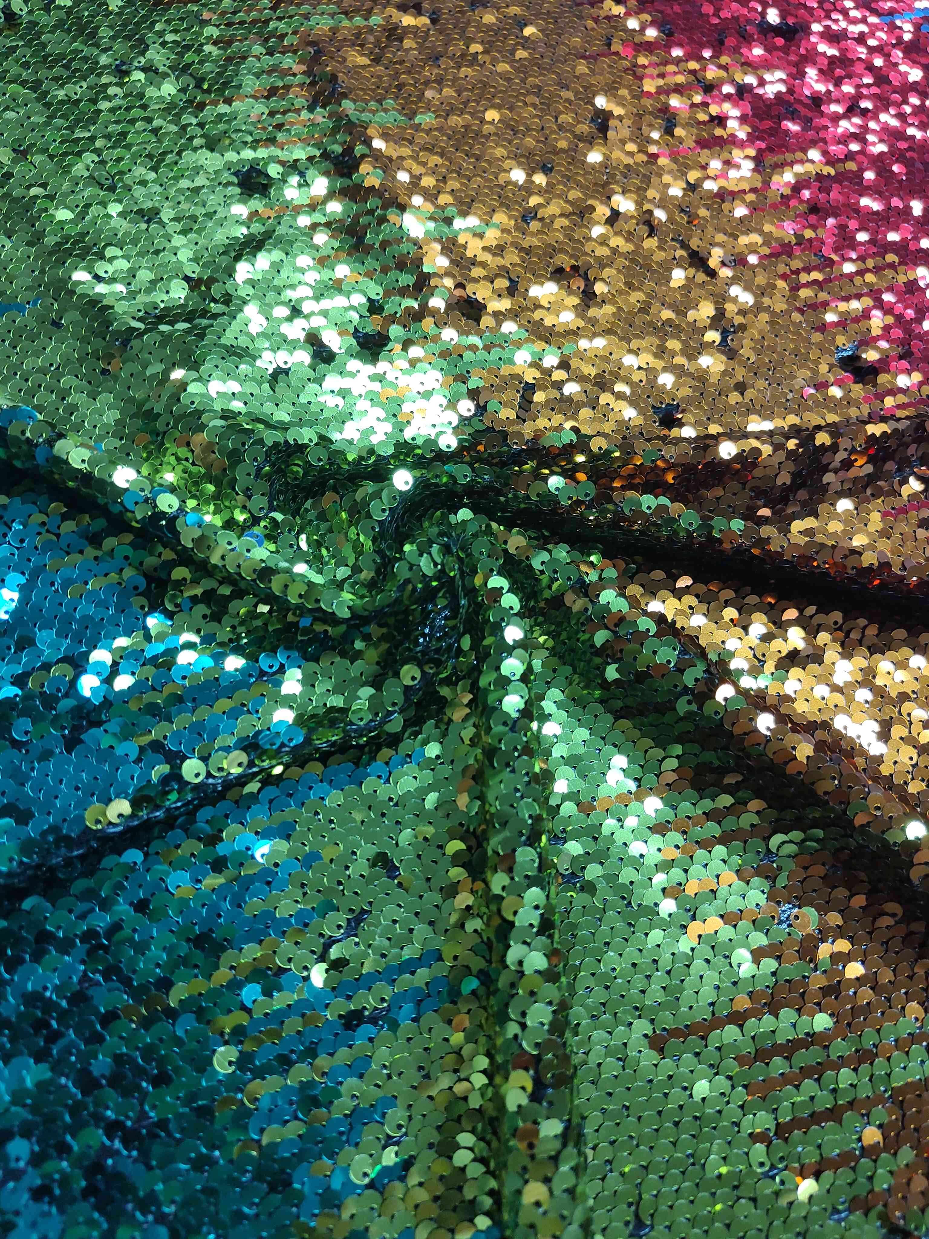 rainbow sequin fabric for evening dress