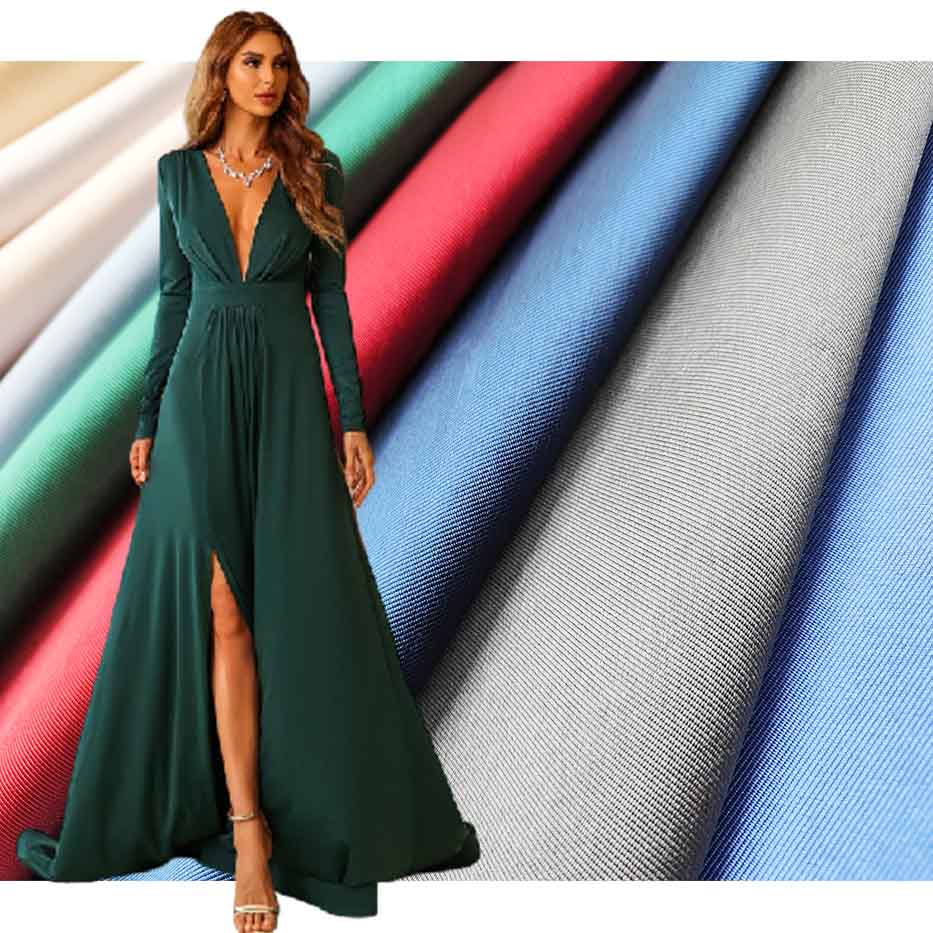Hot Sale 100% Polyester Woven Fabric Emperor Satin Twill Fabric LX264