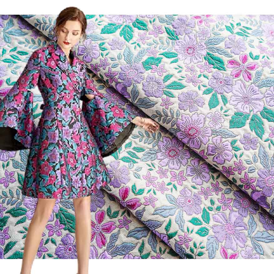 Classic Vintage French Artistic Jacquard Brocade Fabric PA-3127