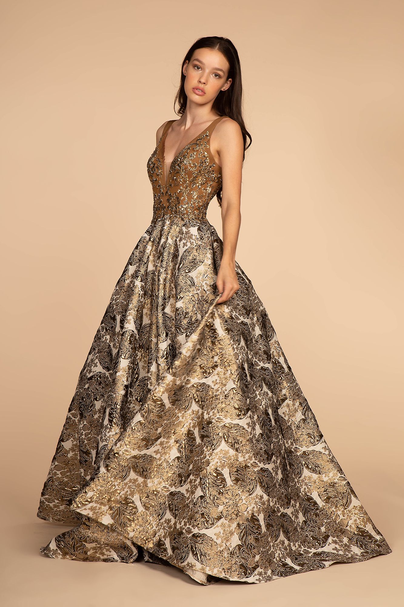 gold-flower-ink-style-jacquard-brocade-fabric-pa-3504-6