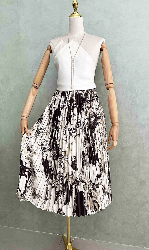 ink-style-printed-pleated-chiffon-fabric-pa-21088-6