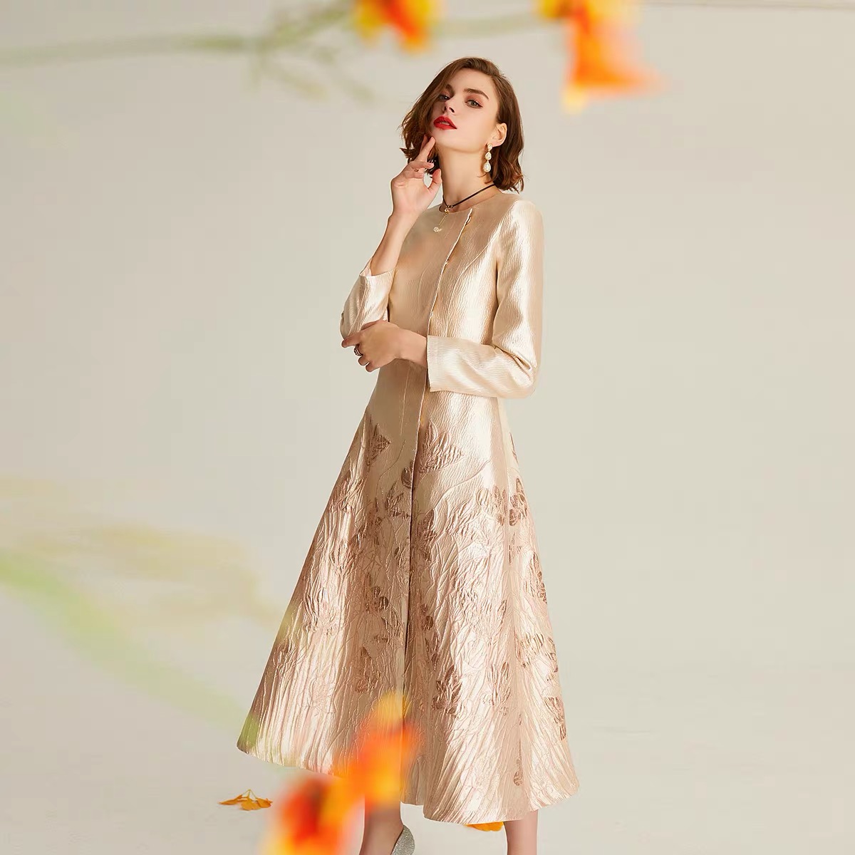 tulip-flower-jacquard-brocade-fabric-pa-3485-6