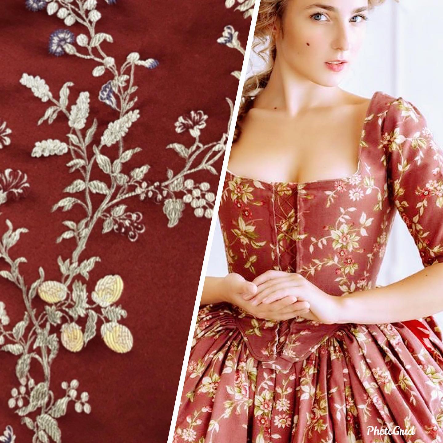 vintage-colorblock-floral-jacquard-brocade-fabric-pa-3606-6